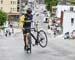 Heading to the pits 		CREDITS:  		TITLE: Canadian Road National Championships - Criterium 		COPYRIGHT: Rob Jones/www.canadiancyclist.com 2018 -copyright -All rights retained - no use permitted without prior; written permission