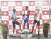 Podium: l to r - Ben Perry, Antoine Duchesne, Nigel Ellsay 		CREDITS:  		TITLE: Canadian Road National Championships - RR 		COPYRIGHT: Rob Jones/www.canadiancyclist.com 2018 -copyright -All rights retained - no use permitted without prior; written permiss