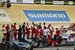 The entire Polish team came out to watch 		CREDITS:  		TITLE: 2018 Track World Championships, Apeldoorn NED 		COPYRIGHT: Rob Jones/www.canadiancyclist.com 2018 -copyright -All rights retained - no use permitted without prior; written permission