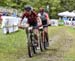 Emily Batty (Can) Trek Factory Racing XC and Julie Bresset (Fra) BMC Mountainbike Racing Team 		CREDITS:  		TITLE: Albstadt World Cup 		COPYRIGHT: Rob Jones/www.canadiancyclist.com 2019 -copyright -All rights retained - no use permitted without prior, wri