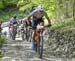 Woods sets a hard pace on the climb 		CREDITS:  		TITLE: Albstadt World Cup 		COPYRIGHT: Rob Jones/www.canadiancyclist.com 2019 -copyright -All rights retained - no use permitted without prior, written permission