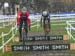 Jenn Jackson keading Maghalie Rochette iver the barriers 		CREDITS:  		TITLE: 2019 Cyclocross National Championships 		COPYRIGHT: Rob Jones/www.canadiancyclist.com 2019 -copyright -All rights retained - no use permitted without prior, written permission