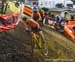 The rear wheel slide that hampered many a rider 		CREDITS:  		TITLE: 2019 Cyclocross World Championships, Denmark 		COPYRIGHT: Rob Jones/www.canadiancyclist.com 2019 -copyright -All rights retained - no use permitted without prior, written permission