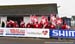 The Swiss were out in force with flags and cowbells 		CREDITS:  		TITLE: 2019 Cyclocross World Championships, Denmark 		COPYRIGHT: Rob Jones/www.canadiancyclist.com 2019 -copyright -All rights retained - no use permitted without prior, written permission