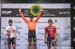 Podium: Diego Ulissi, Greg van Avermaet, Ivan Garcia 		CREDITS:  		TITLE: GPC Montreal 		COPYRIGHT: Gregoire Crevier