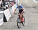 Starting the last lap Maghalie Rochette (Canada) leads by 11s 		CREDITS:  		TITLE: World MTB Championships, 2019 		COPYRIGHT: Rob Jones/www.canadiancyclist.com 2019 -copyright -All rights retained - no use permitted without prior, written permission