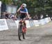 Maghalie Rochette (Canada) finishing 2nd 		CREDITS:  		TITLE: World MTB Championships, 2019 		COPYRIGHT: Rob Jones/www.canadiancyclist.com 2019 -copyright -All rights retained - no use permitted without prior, written permission