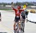 Kirchmann wins and has time to celebrate 		CREDITS:  		TITLE: Ontario Police College Criterium 		COPYRIGHT: Rob Jones/www.canadiancyclist.com 2019 -copyright -All rights retained - no use permitted without prior, written permission