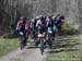 Gunnar Holmgren (HARDWOOD NEXT WAVE) at the front as they hit the rail trail out of Paris 		CREDITS:  		TITLE: 2019 Paris to Ancaster 		COPYRIGHT: Rob Jones/www.canadiancyclist.com 2019 -copyright -All rights retained - no use permitted without prior, wri