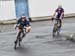 Marie Claude Molnar leading Keely Shaw 		CREDITS:  		TITLE: Road National Championships, 2019 		COPYRIGHT: Rob Jones/www.canadiancyclist.com 2019 -copyright -All rights retained - no use permitted without prior, written permission