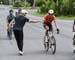 Pierre Andre Cote takes on fuel 		CREDITS:  		TITLE: Road National Championships, 2019 		COPYRIGHT: Rob Jones/www.canadiancyclist.com 2019 -copyright -All rights retained - no use permitted without prior, written permission