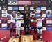 Womens podium: Tahnee Seagrave, Myriam Nicole, Marine Cabirou, Veronika Widmann, Tracey Hannah  		CREDITS:  		TITLE: 2019 World Cup Final, Snowshoe WV 		COPYRIGHT: ROB JONES/CANADIAN CYCLIST