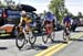 The 3 rider break: Bruno Langlois, Adam Jamieson and Ignacio De Jesus Prado Juarez 		CREDITS:  		TITLE: Tour de Beauce, 2019 		COPYRIGHT: Rob Jones/www.canadiancyclist.com 2019 -copyright -All rights retained - no use permitted without prior, written perm