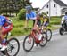 The 3 rider break: Bruno Langlois, Adam Jamieson and Ignacio De Jesus Prado Juarez 		CREDITS:  		TITLE: Tour de Beauce, 2019 		COPYRIGHT: Rob Jones/www.canadiancyclist.com 2019 -copyright -All rights retained - no use permitted without prior, written perm