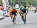 The final sprint 		CREDITS:  		TITLE: Tour de Beauce, 2019 		COPYRIGHT: Rob Jones/www.canadiancyclist.com 2019 -copyright -All rights retained - no use permitted without prior, written permission