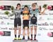 Stage podium: l to r - Brendan Rhim, Diego Milan Jimenez, Keegan Swirbul 		CREDITS:  		TITLE: Tour de Beauce, 2019 		COPYRIGHT: Rob Jones/www.canadiancyclist.com 2019 -copyright -All rights retained - no use permitted without prior, written permission