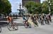 Past the Fontaine de Tourny in Old Quebec 		CREDITS:  		TITLE: Tour de Beauce, 2019 		COPYRIGHT: Rob Jones/www.canadiancyclist.com 2019 -copyright -All rights retained - no use permitted without prior, written permission