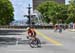 Past the Fontaine de Tourny in Old Quebec 		CREDITS:  		TITLE: Tour de Beauce, 2019 		COPYRIGHT: Rob Jones/www.canadiancyclist.com 2019 -copyright -All rights retained - no use permitted without prior, written permission