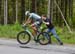 Robin Plamondon (Floyds Pro Cycling Team) gets pushed back into the race after a mechanical 		CREDITS:  		TITLE: Tour de Beauce, 2019 		COPYRIGHT: Rob Jones/www.canadiancyclist.com 2019 -copyright -All rights retained - no use permitted without prior, wri