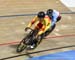 1/16 Heat: Tania Calvo Barbero (Spain) vs Lauriane Genest (Canada) 		CREDITS:  		TITLE: 2019 Track World Championships, Poland 		COPYRIGHT: Rob Jones/www.canadiancyclist.com 2019 -copyright -All rights retained - no use permitted without prior, written pe