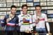 Benjamin Thomas, Campbell Stewart, Ethan Hayter 		CREDITS:  		TITLE: 2019 Track World Championships, Poland 		COPYRIGHT: Rob Jones/www.canadiancyclist.com 2019 -copyright -All rights retained - no use permitted without prior, written permission