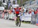 Helene marie Fossesholm (Nor) Norway wins 		CREDITS:  		TITLE: Nove Mesto World Cup 		COPYRIGHT: Rob Jones/www.canadiancyclist.com 2019 -copyright -All rights retained - no use permitted without prior, written permission