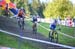 Anna Flynn (Great Britain) leading Luisa Daubermann (Germany) 		CREDITS:  		TITLE: 2020 Mountain Bike World Championships 		COPYRIGHT: